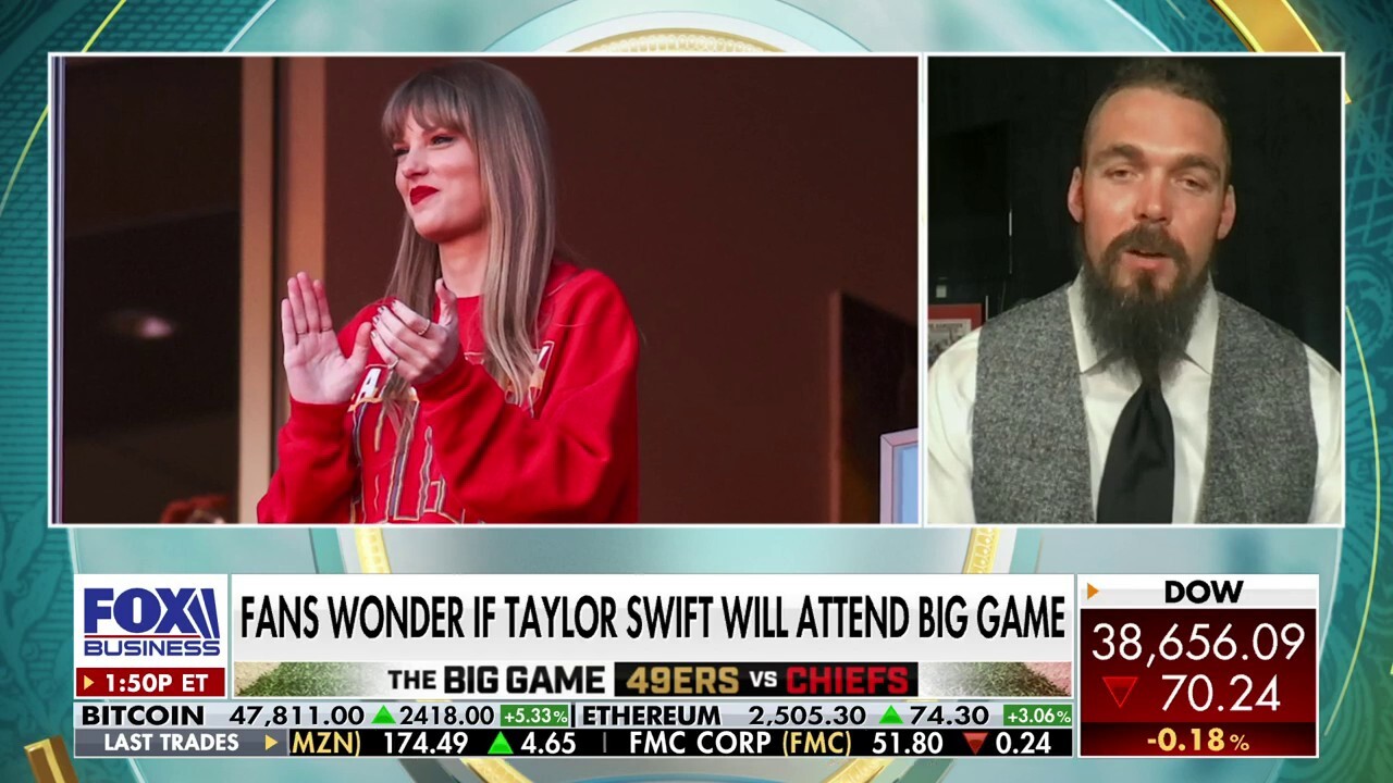 Former NFL player Derek Wolfe discusses the expected betting boom for Super Bowl LVIII and shares his perspective on the Taylor Swift mania in the NFL.