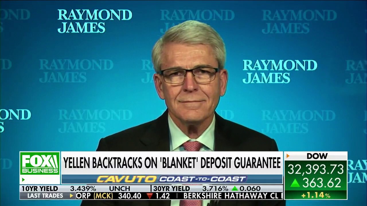 Raymond James Financial CEO Paul Reilly discusses how markets reacted to Janet Yellen's comments on safeguarding bank deposits on 'Cavuto: Coast to Coast.'
