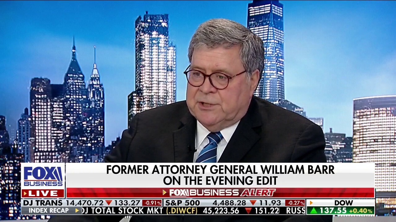 Bill Barr: I'm worried about 'continued mischief' in the criminal justice system