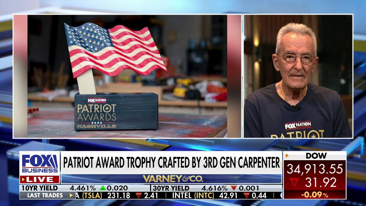 Fox Nation Patriot Awards trophies hand-crafted by third-generation carpenter