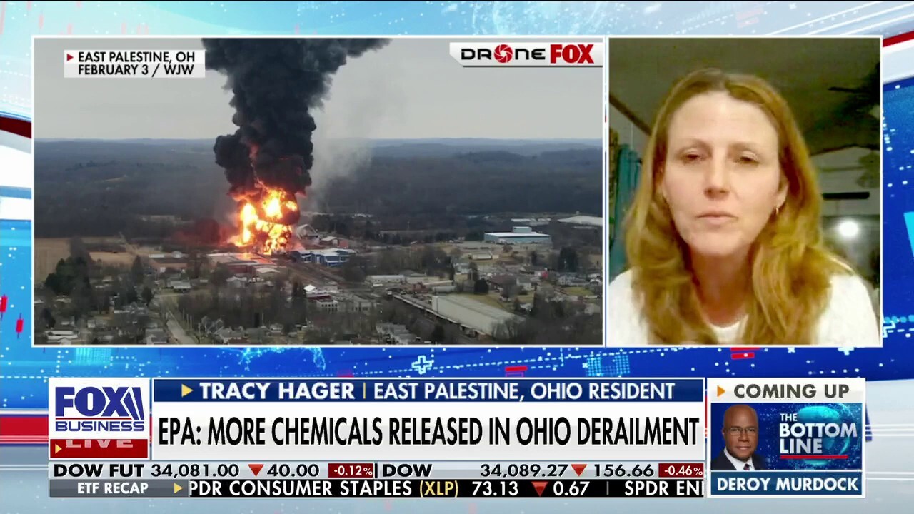 East Palestine, Ohio, resident Tracy Hagar share her insight on the chemical release from Ohio train derailment on 'The Bottom Line.'