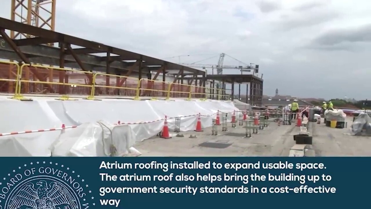 The Federal Reserve released a six-minute video tour of the ongoing renovation project to update the Marriner S. Eccles building and its adjacent Federal Reserve East building.
