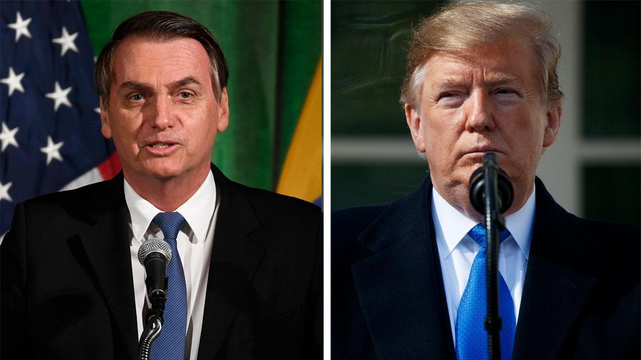 President Trump holds joint White House press conference with Brazilian President Jair Bolsonaro-FBN