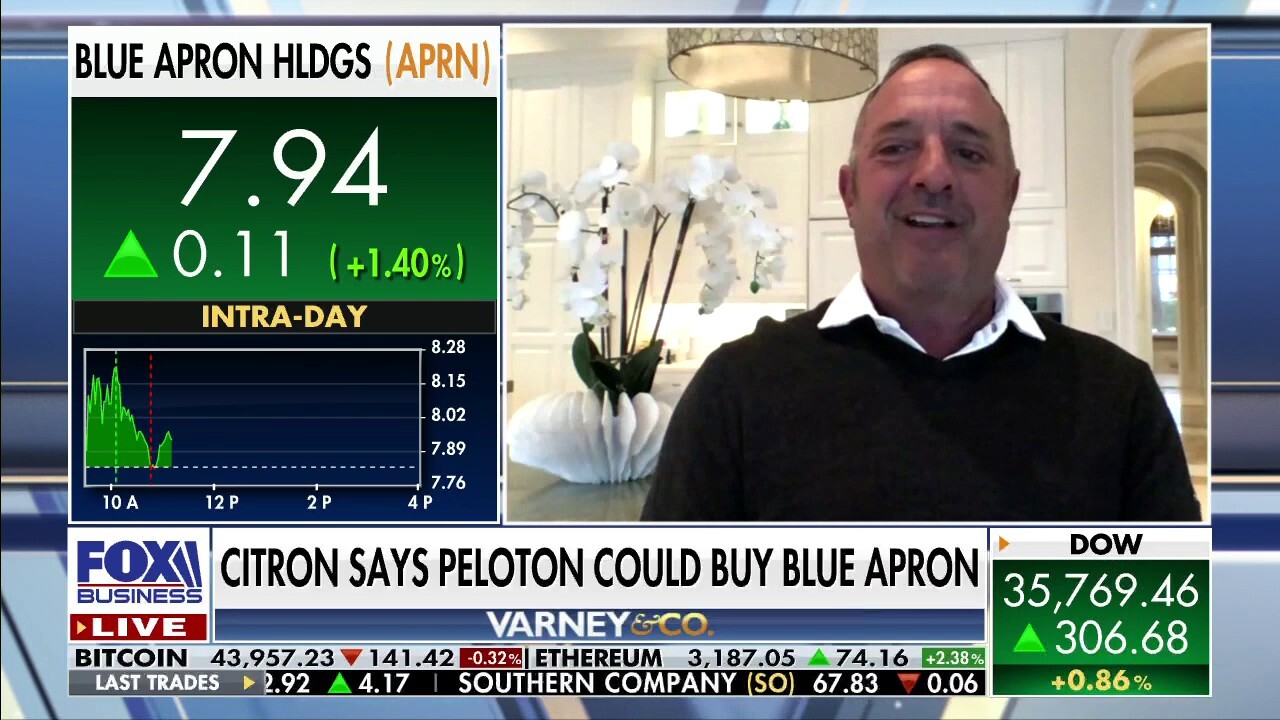 Citron Research founder Andrew Left discusses why he believes Peloton should invest in Blue Apron.