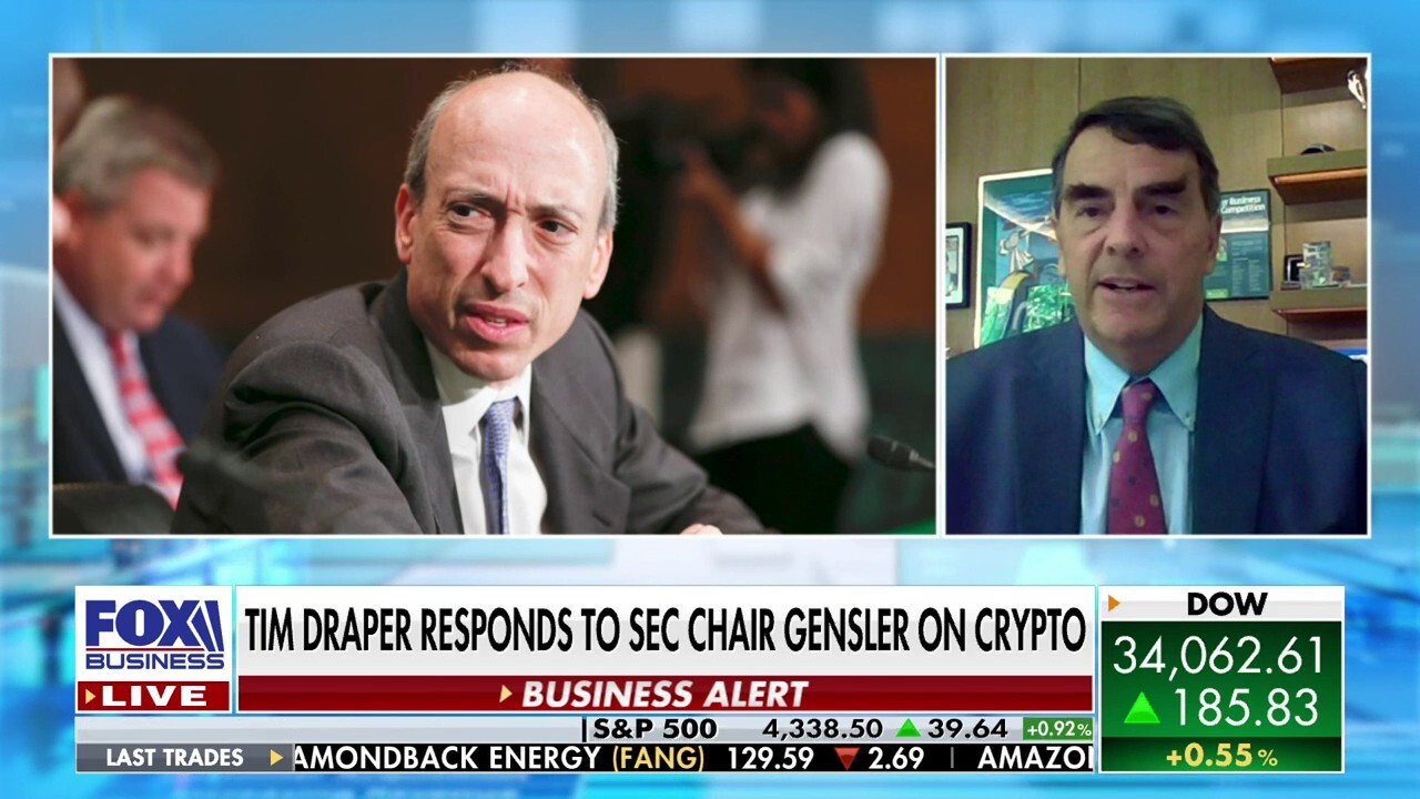 Tim Draper responds to SEC Chair Gary Gensler calling the crypto industry "scam artists" and "fraudsters" on "The Claman Countdown."