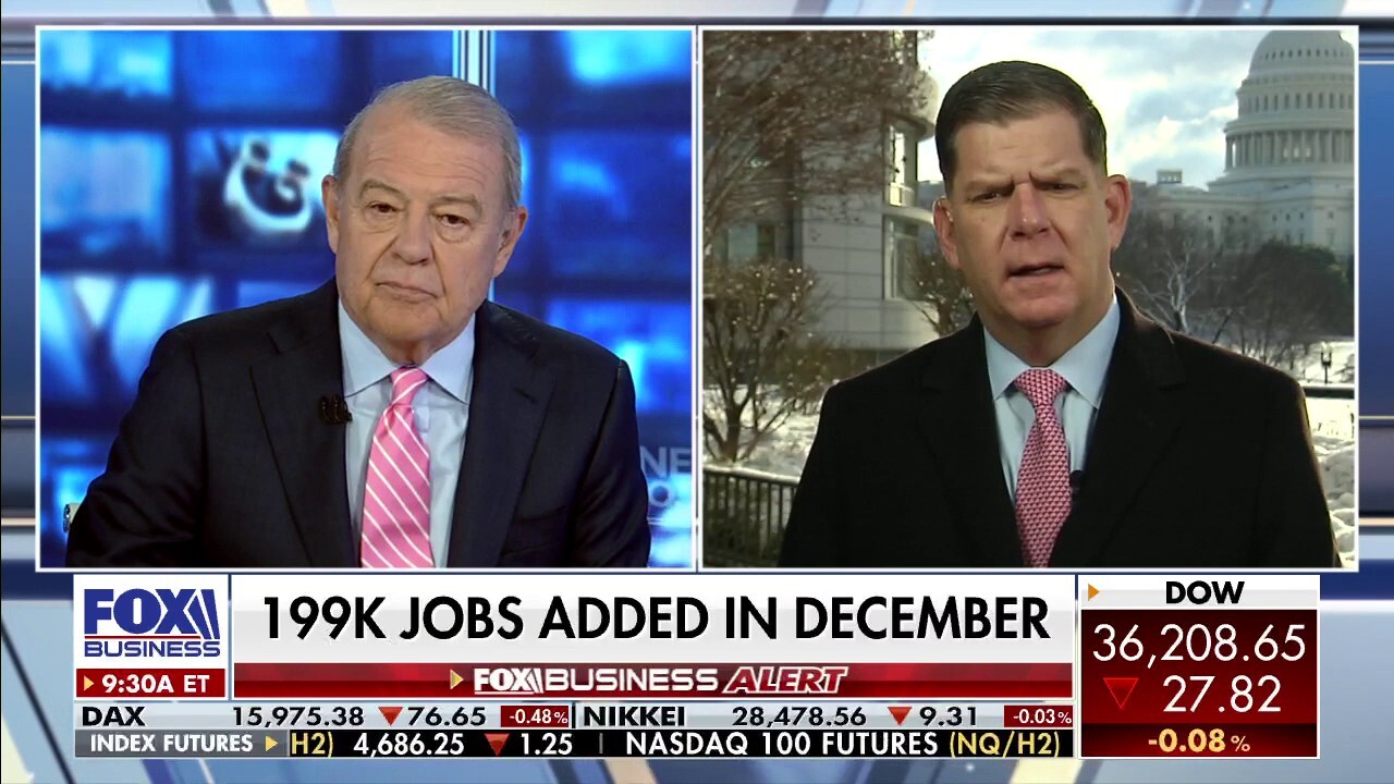U.S. Department of Labor Secretary Marty Walsh says there’s ‘no question’ that the omicron surge will have some effect on January’s job report.