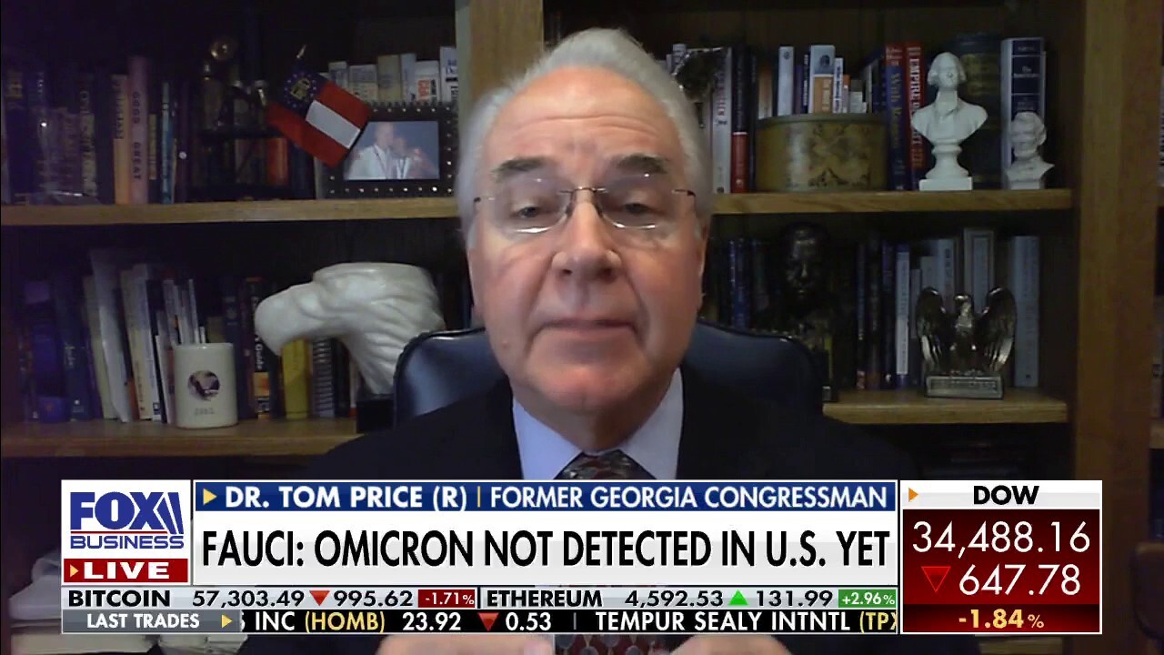 Former HHS secretary and Georgia congressman Dr. Tom Price provides insight into the omicron variant.