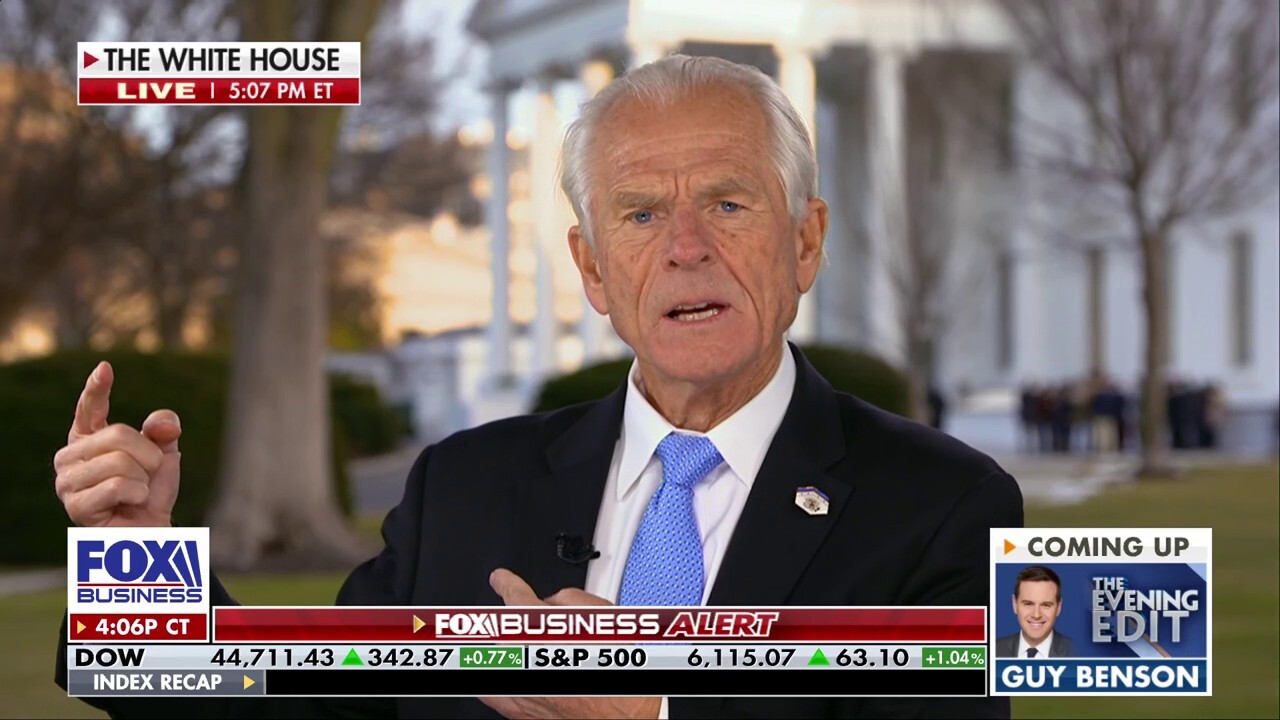 White House senior counselor for trade and manufacturing Peter Navarro emphasizes the economic importance of DOGE and President Donald Trump’s reciprocal tariff plan on ‘The Evening Edit.’