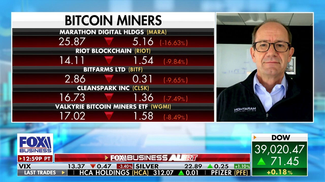 The Marathon Digital CEO discusses the cryptocurrency market and mining practices in a FOX Business exclusive interview.
