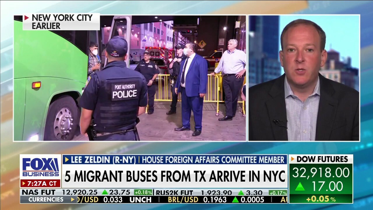 Rep. Lee Zeldin, R-N.Y., argues the border states are 'desperate' to curb flow of migrants as Texas Gov. Abbott continues busing migrants to Democrat-led cities.