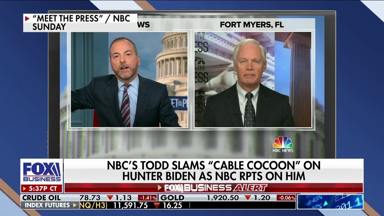 NBC's Chuck Todd, Sen. Ron Johnson spar over Hunter Biden coverage