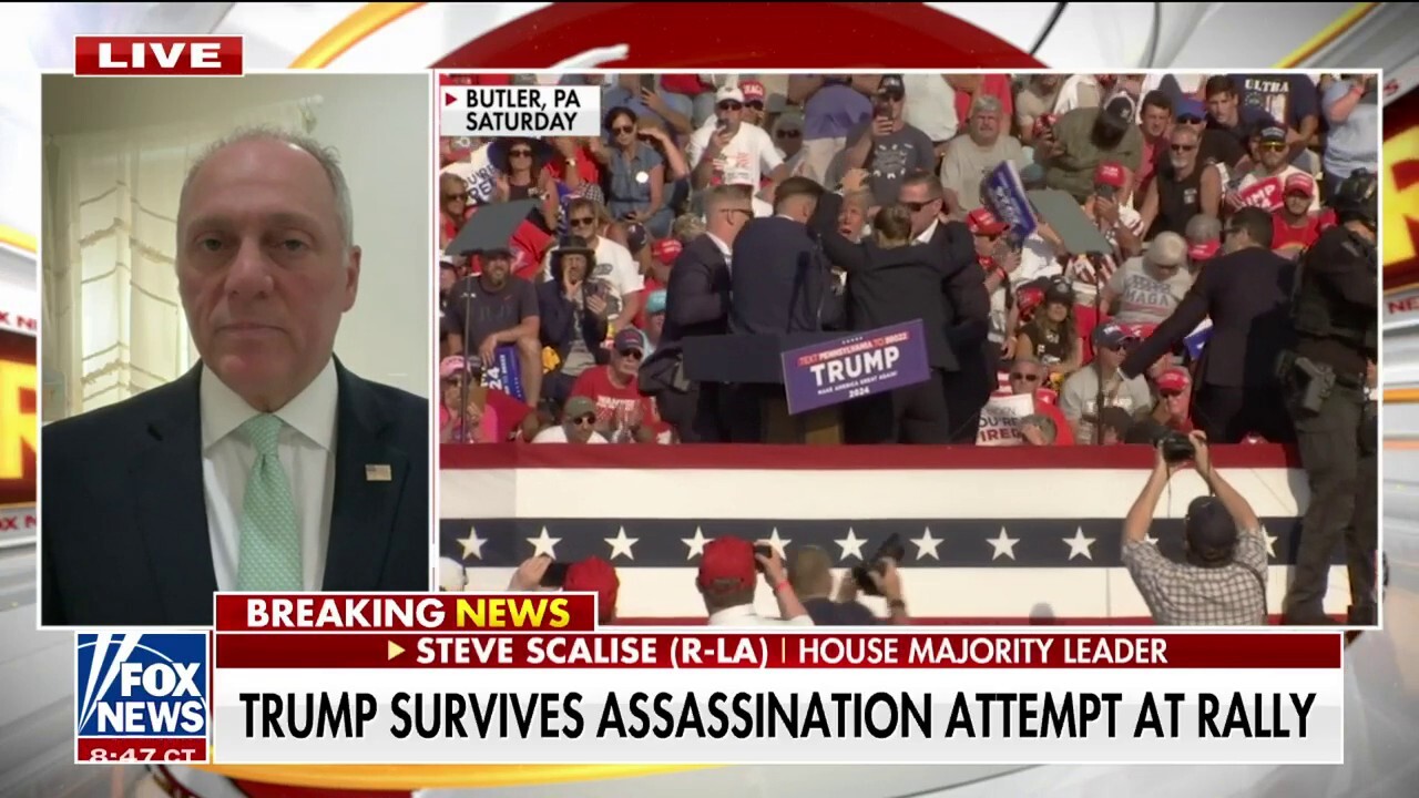 Rep. Steve Scalise, R-La., reacts to former President Trump’s assassination attempt on "Fox & Friends Weekend."