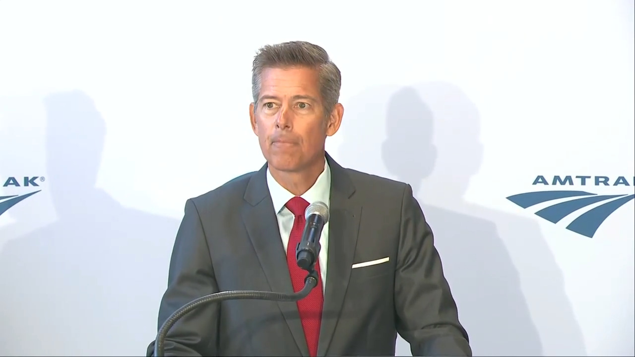 Department of Transportation Secretary Sean P. Duffy and Amtrak President Roger Harris hosted the official launch of the NextGen Acela, America's new, premium high-speed rail service.