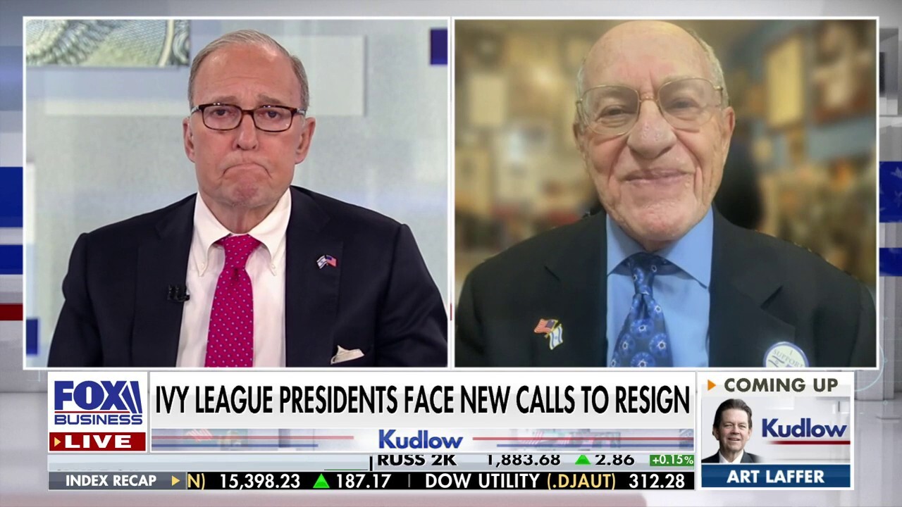 Harvard Law School Professor Emeritus Alan Dershowitz says that Ivy League schools ‘discovered free speech’ on Oct. 7 when it could be used against Jews instead of other groups on ‘Kudlow.’  