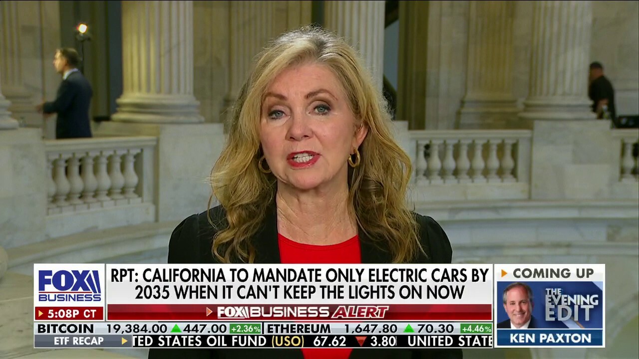 Sen. Marsha Blackburn, R-Tenn., speaks on California's commitment to green energy despite ongoing emergency blackouts on 'The Evening Edit.'
