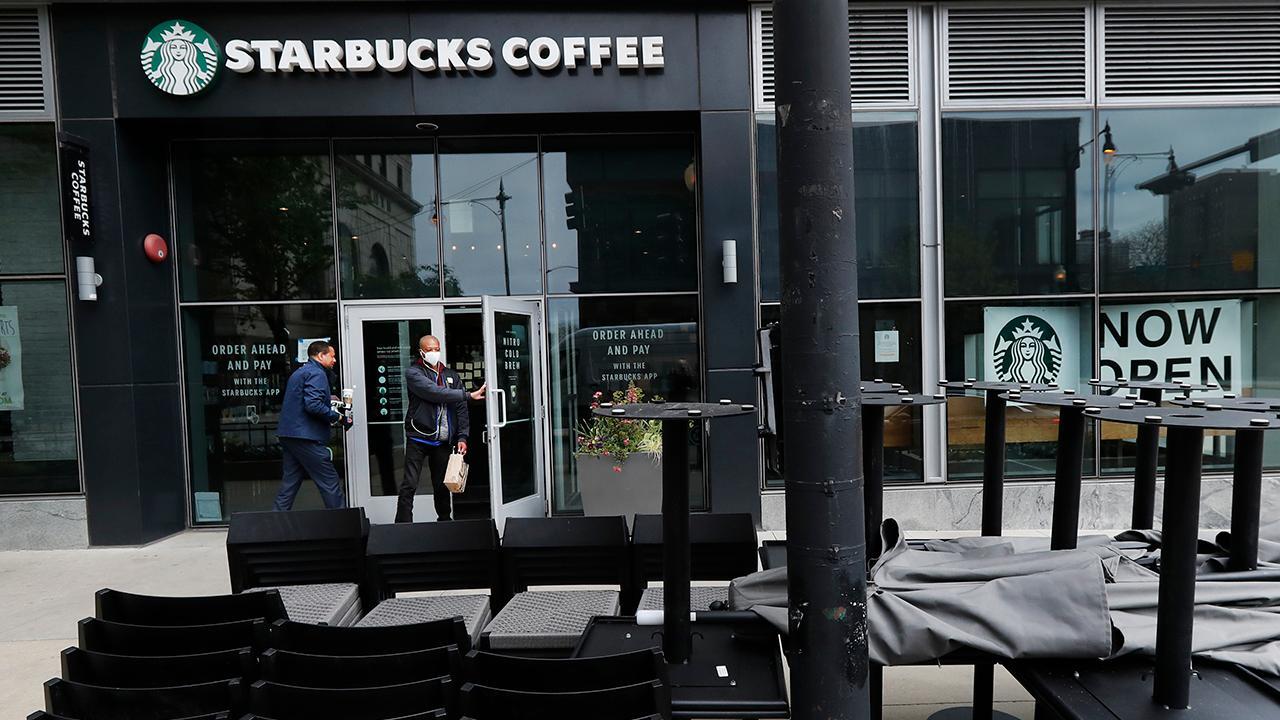 Starbucks continues to cut back during the coronavirus pandemic; Hollywood gets ready for its close up