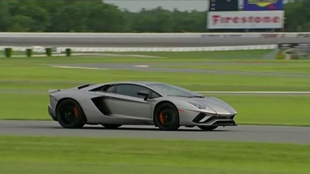 Taking the new Lamborghini Aventador for a spin