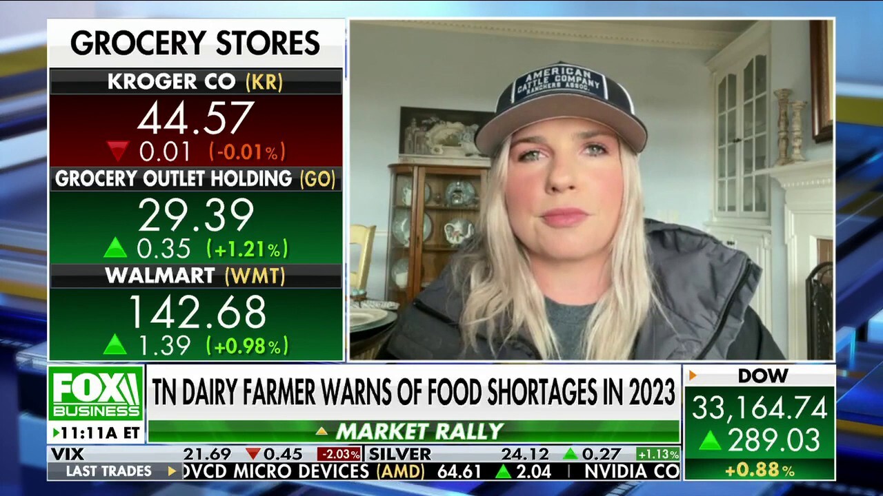 Dairy farmer Stephanie Nash criticizes the USDA and Biden administration over food production policies and calls on more support for American grown products, warning of food shortages into 2023.