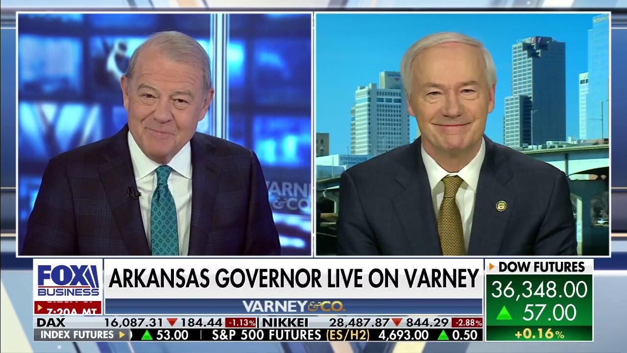 Arkansas Gov. Asa Hutchinson argues Biden needs to get at-home COVID-19 testing kits 'produced' and sent to the states for distribution.