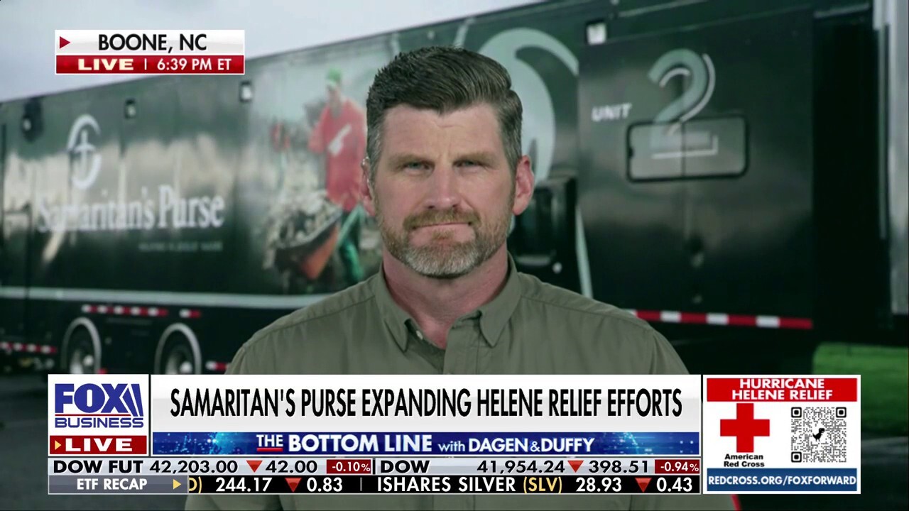 Samaritan's Purse Chief Operating Officer Edward Graham discusses his organization's efforts to provide relief after Hurricane Helene on 'The Bottom Line.'