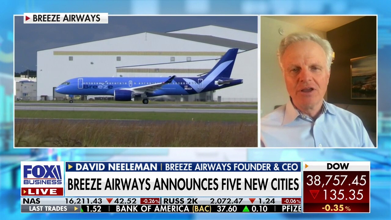 Breeze Airways founder David Neeleman: We have 100 Embraers on order