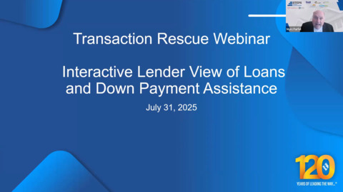 TR Webinar - Interactive Lender Discussion 7-31-25