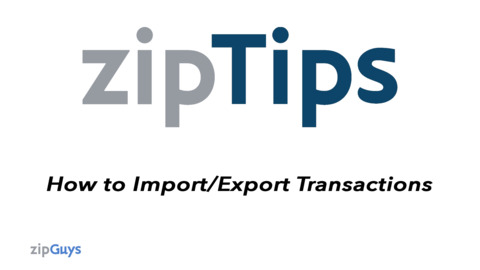 Import and Export Transactions Inside of Lone Wolf Transactions – zipForm Edition