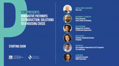 CCRE Presents: Innovative Pathways to Production: Solutions to a Housing Crisis