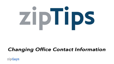 How to Update Your Office Information in Lone Wolf Transactions – zipForm Edition