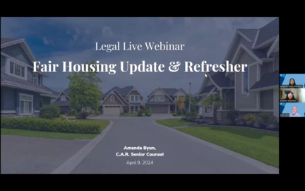 Fair Housing Legal Live Webinar