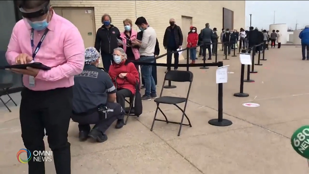 多伦多市方便年長市民接种疫苗－ Mar 24, 2021