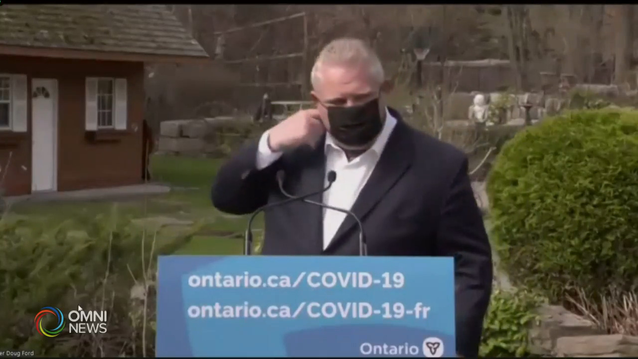 抗疫措施受爭議 道格福特民望下滑 -- Apr 23, 2021 (ON)