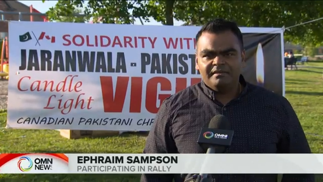 Protests in Brampton after churches burned in Pakistan