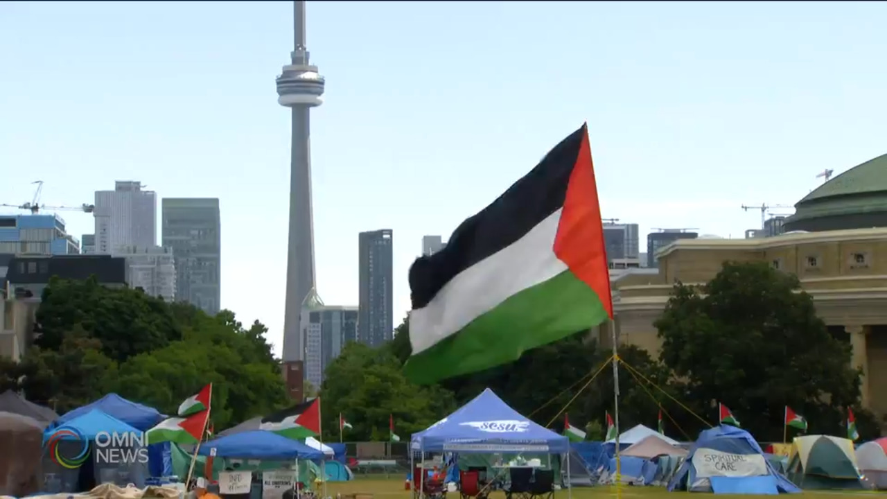 Pro-Palestinian protests continue at the University of Toronto