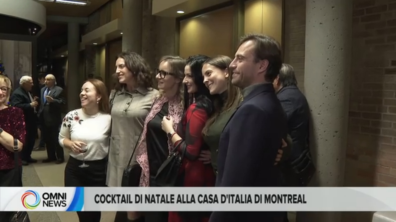 Cocktail di Natale alla Casa d'Italia di Montreal