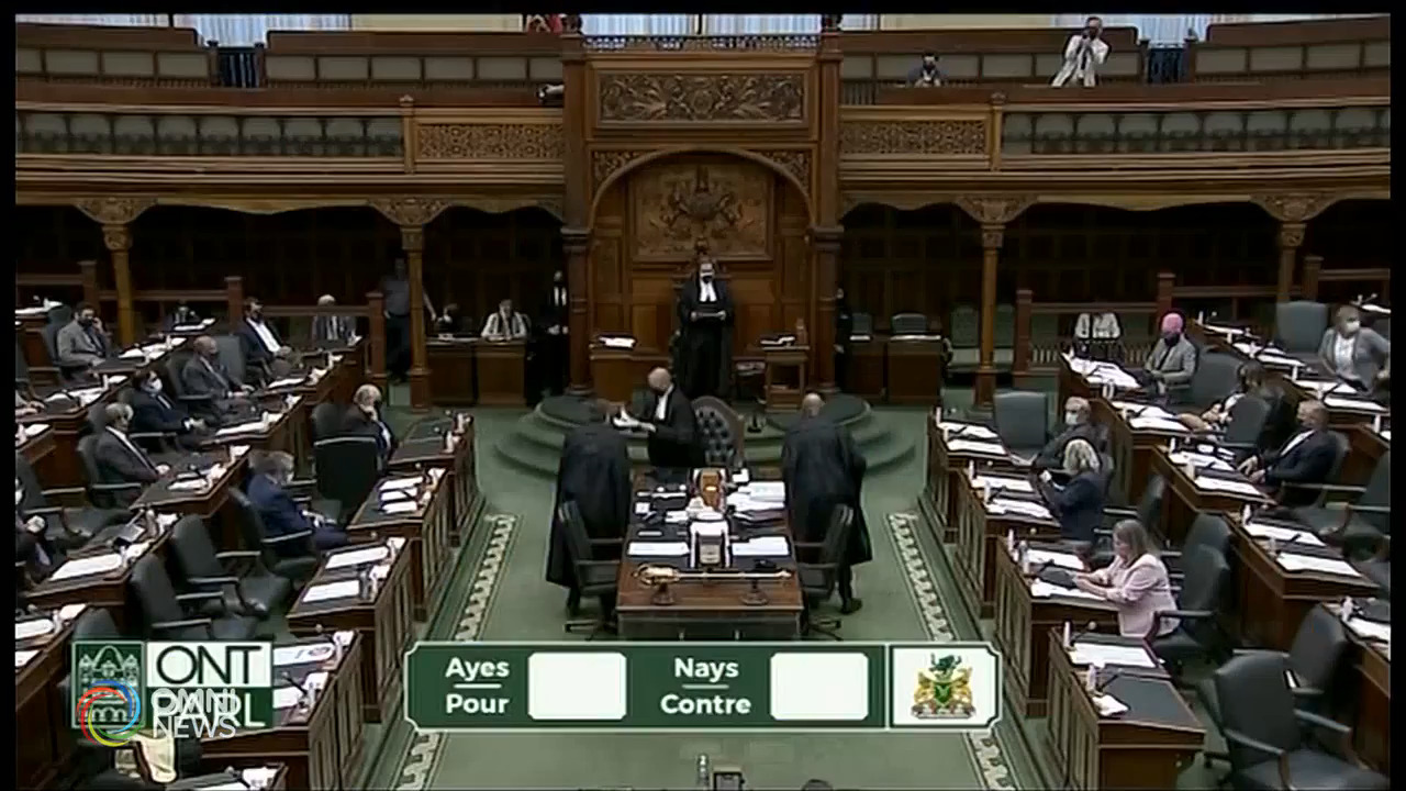 省府成功引用但書條款修改選舉財務法 -- Jun 14, 2021 (ON)