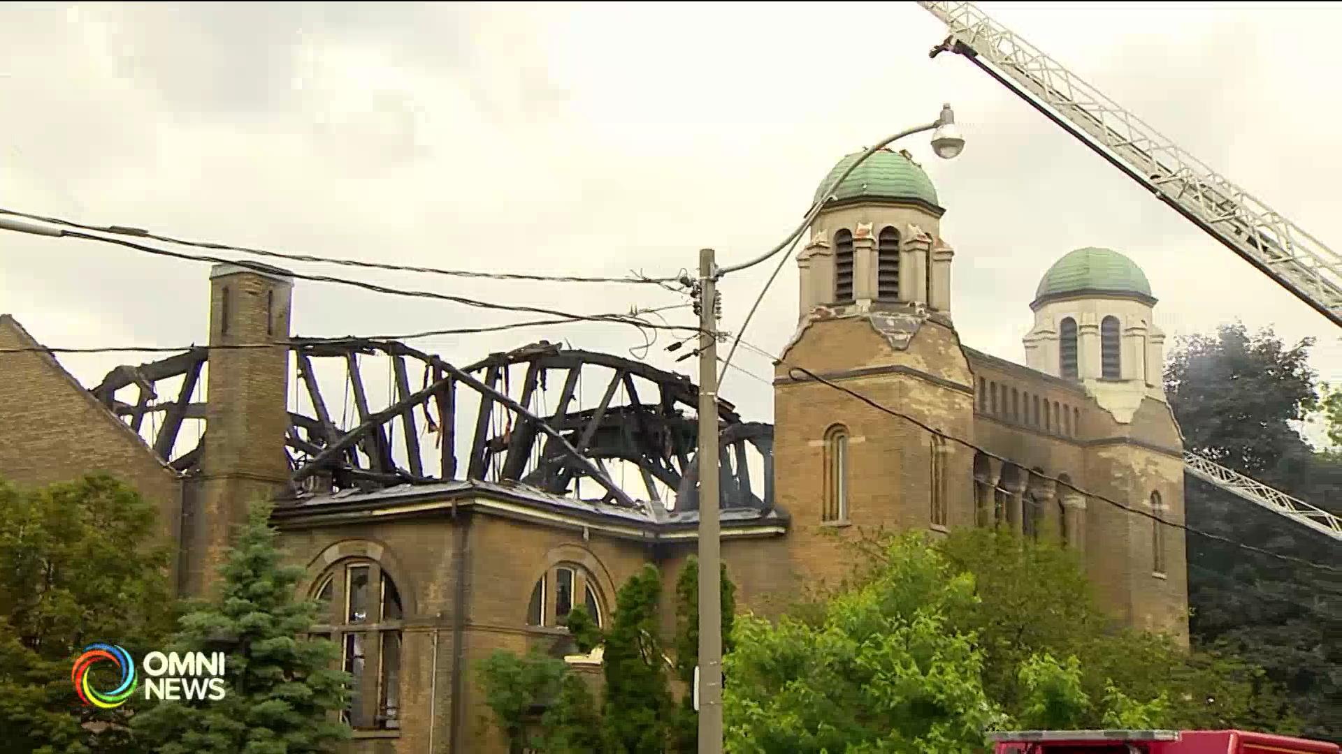 多倫多聖安妮聖公會教堂被大火摧毀