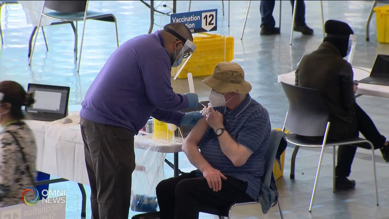 約克區46%成人已接種一劑疫苗 -- May 06, 2021 (ON)