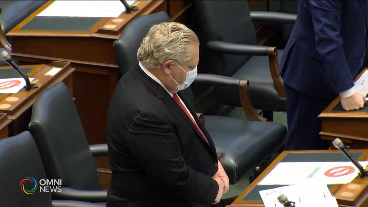 新冠肺炎大流行一週年 省市政府悼念 -- Mar 11, 2021 (ON)