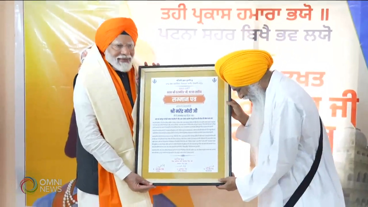 Prime minister Narinder Modi paid his obeisance at Takhat Shri Harimandir Sahib Patna Sahib 