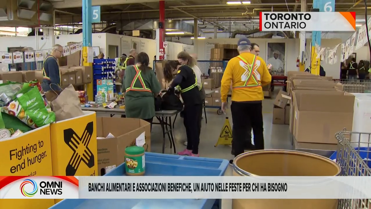 Toronto, un aiuto nelle feste per chi ha bisogno