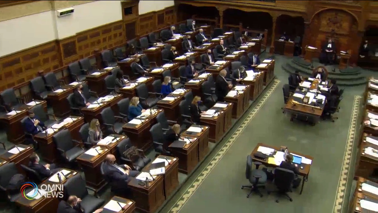 省議會復會 有薪病假成爭論焦點 -- Feb 16, 2021 (ON)