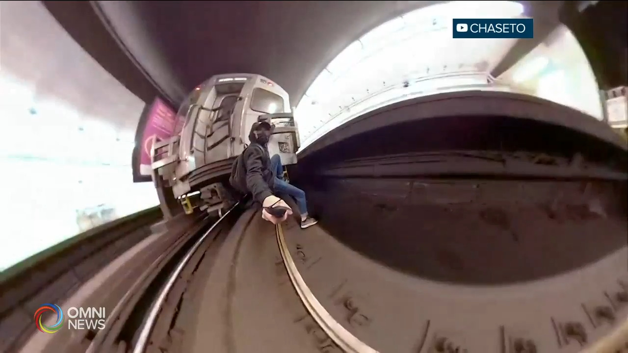 TTC调查男子攀爬地铁列车自拍事件－ Aug 23, 2021 (ON)