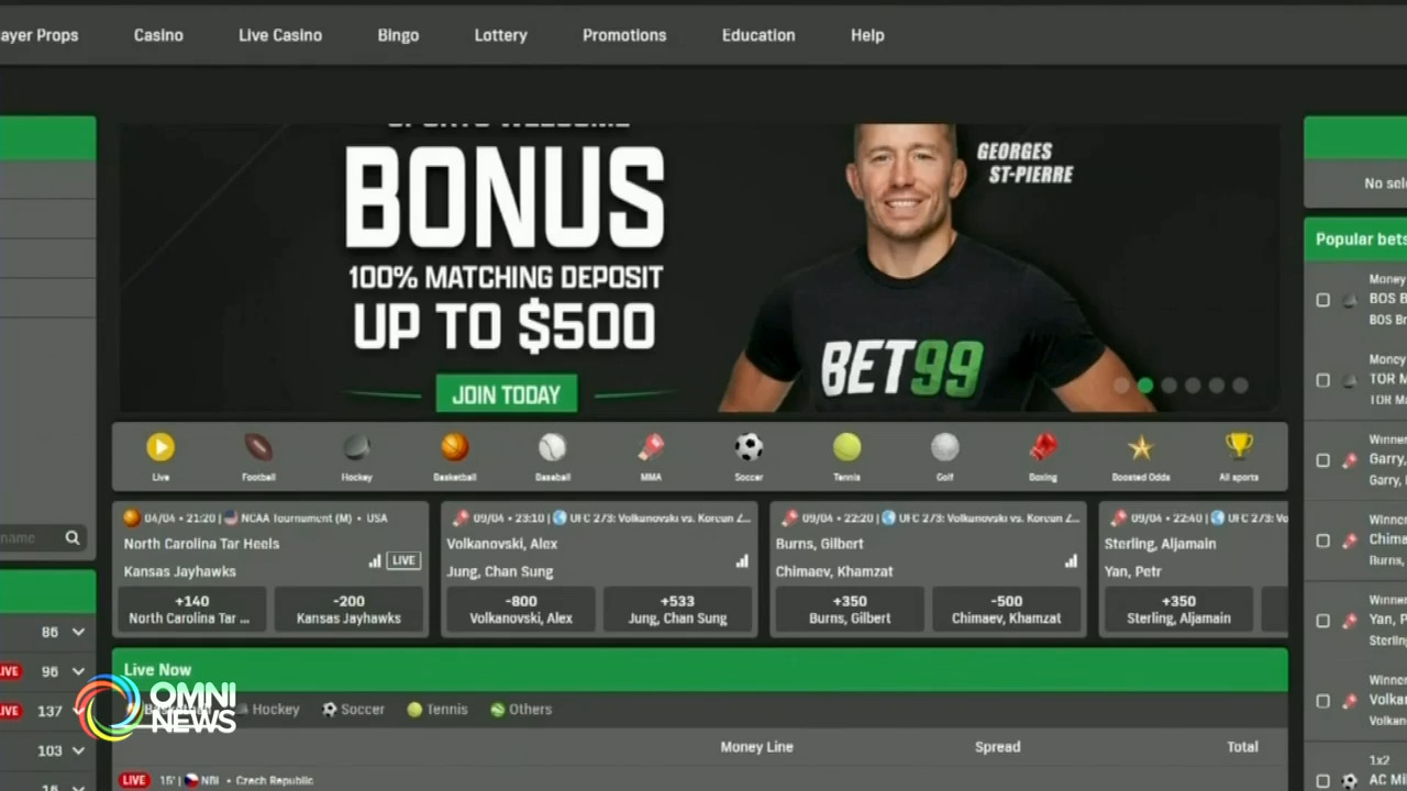 安省新民主党提案禁止网上赌博广告- OMNI