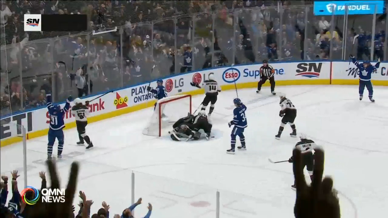 多倫多楓葉2比4敗於亞利桑那郊狼 (ON)