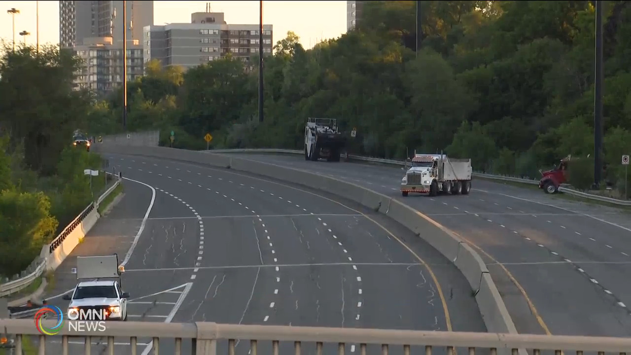 DVP公路這周末將關閉維修 -- Aug 06, 2021 (ON)