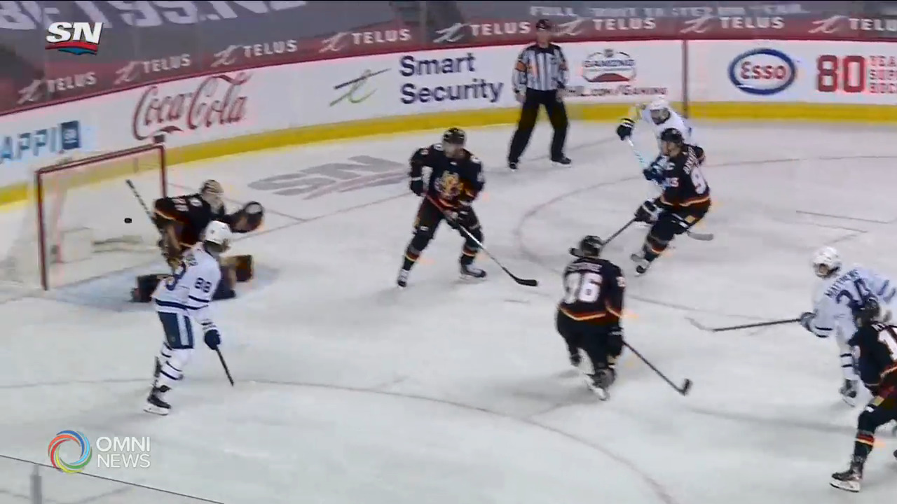 多倫多楓葉5比3擊敗卡加里火焰 -- Apr 06, 2021(ON)