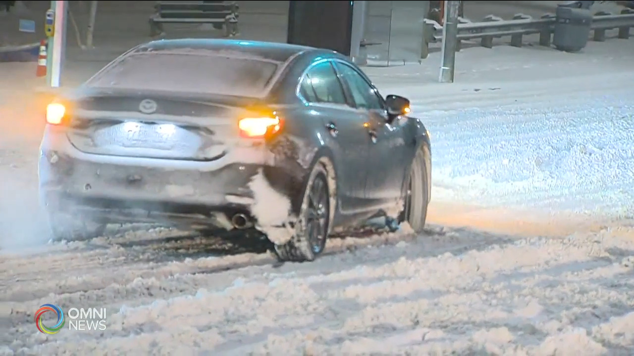 再度降雪令路面濕滑, 導致多宗車禍事故 -- Feb 19, 2021 (ON)