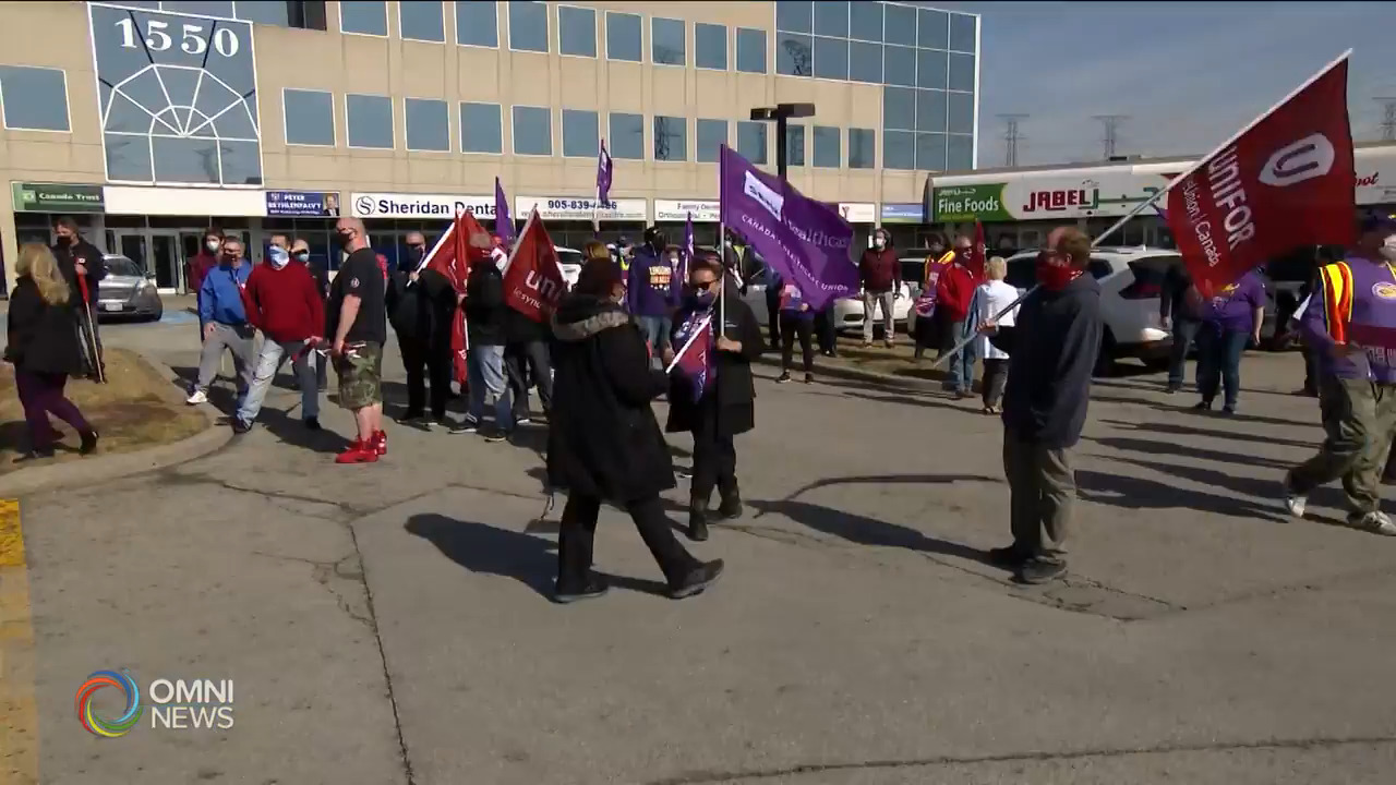 工會示威 抗議新預算忽視醫護人員權益