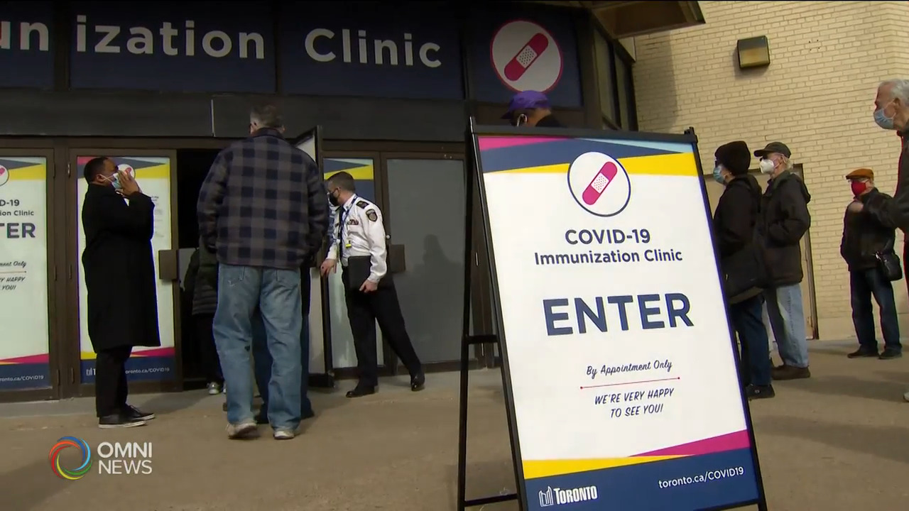 多倫多三間大型疫苗接種中心今日正式運作 -- Mar 17, 2021 (ON)